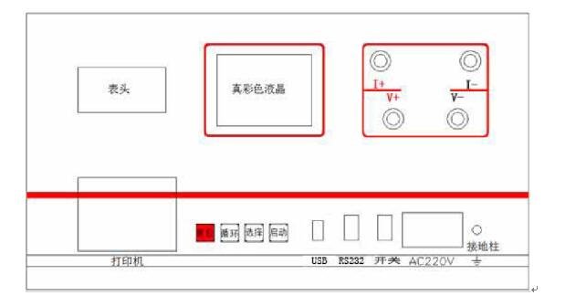 變壓器直流電阻測試儀價(jià)格面板