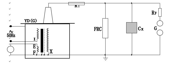 被試品工頻耐壓試驗(yàn)接線圖