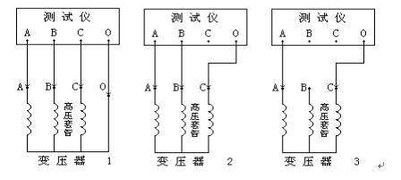 變壓器有載開關(guān)測(cè)試儀接線圖