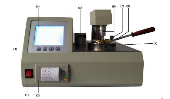 開口閃點(diǎn)測定儀正面