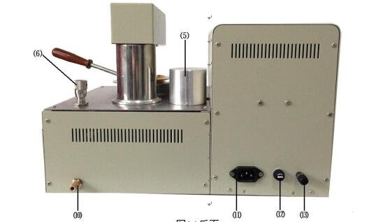開口閃點(diǎn)測定儀后面