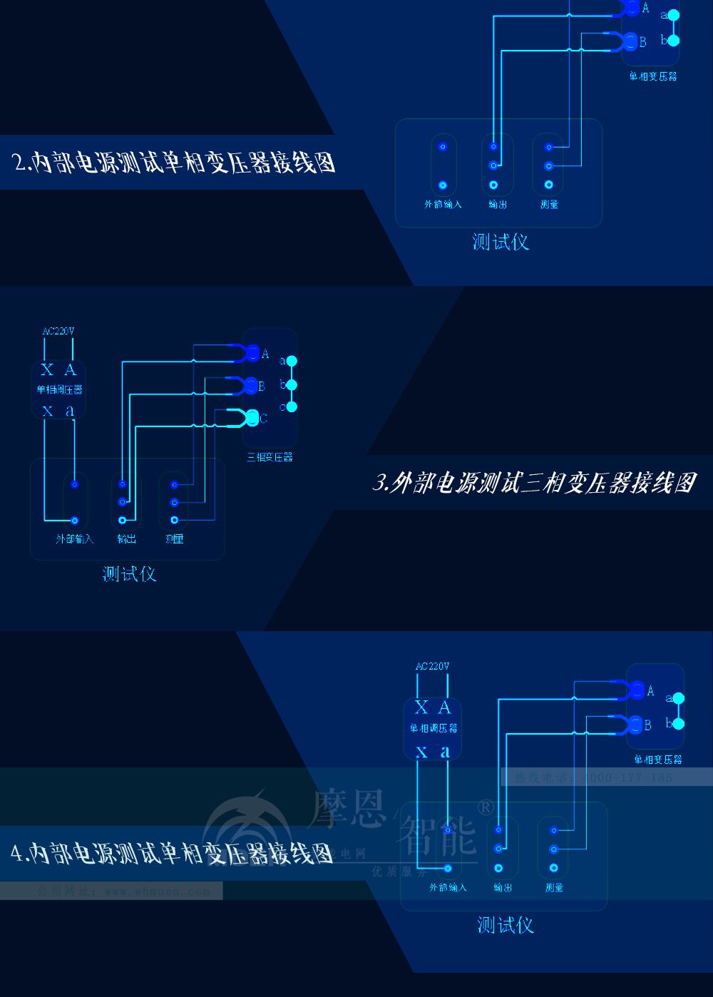 變壓器短路阻抗測試儀接線圖